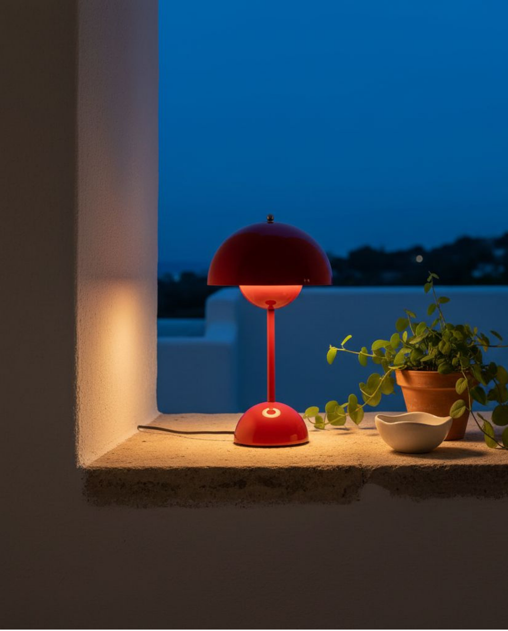 Oplaadbare Tafellamp Scandinavisch - Draadloos Touch Dimbaar, 28 cm
