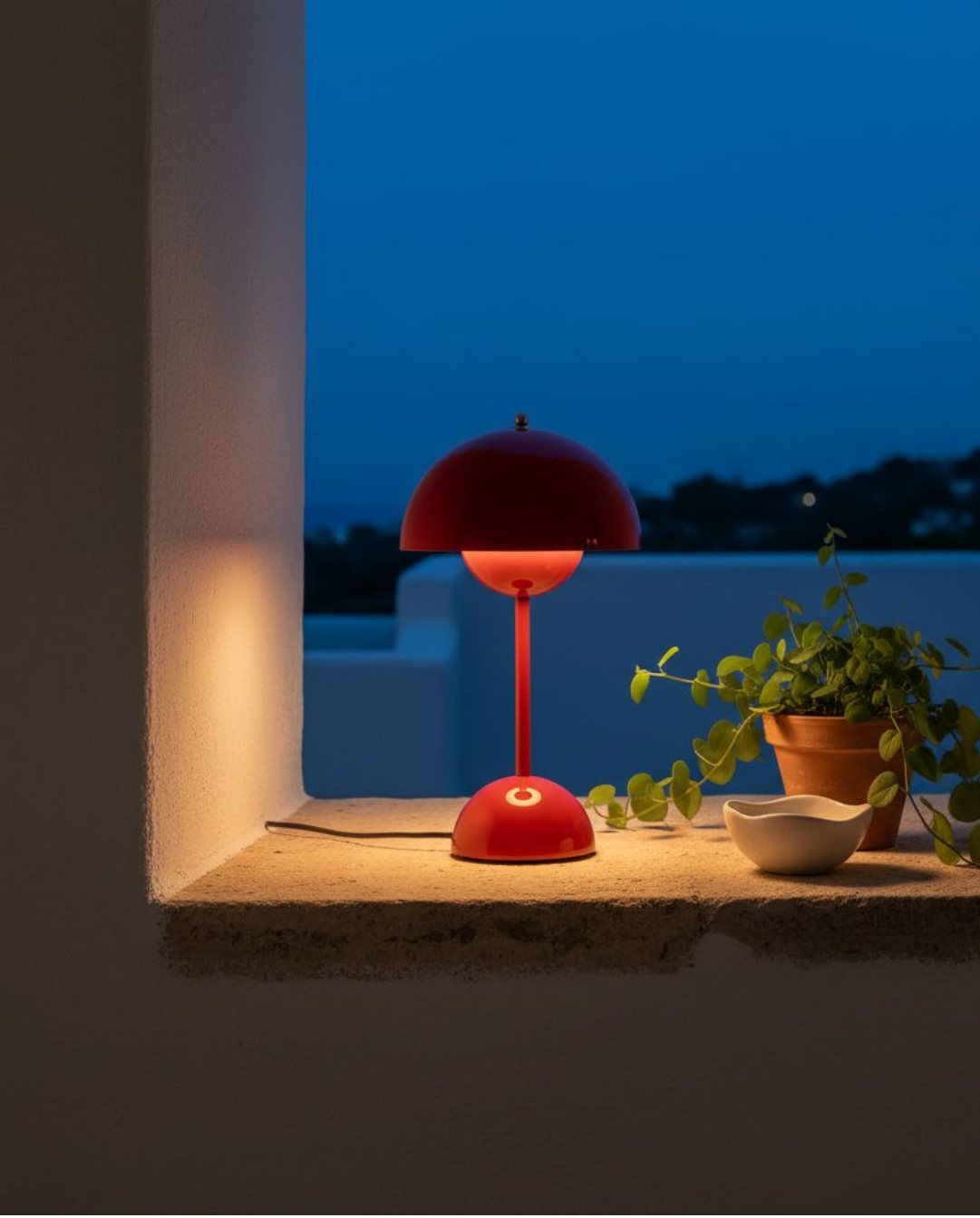 Oplaadbare Tafellamp Scandinavisch - Draadloos Touch Dimbaar, 28 cm