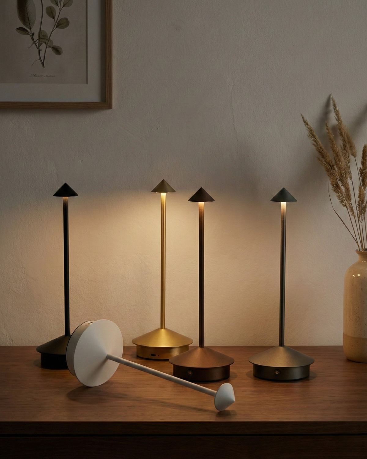 MIRO — Lampe de Chevet Sans Fil Rechargeable, Tactile LED