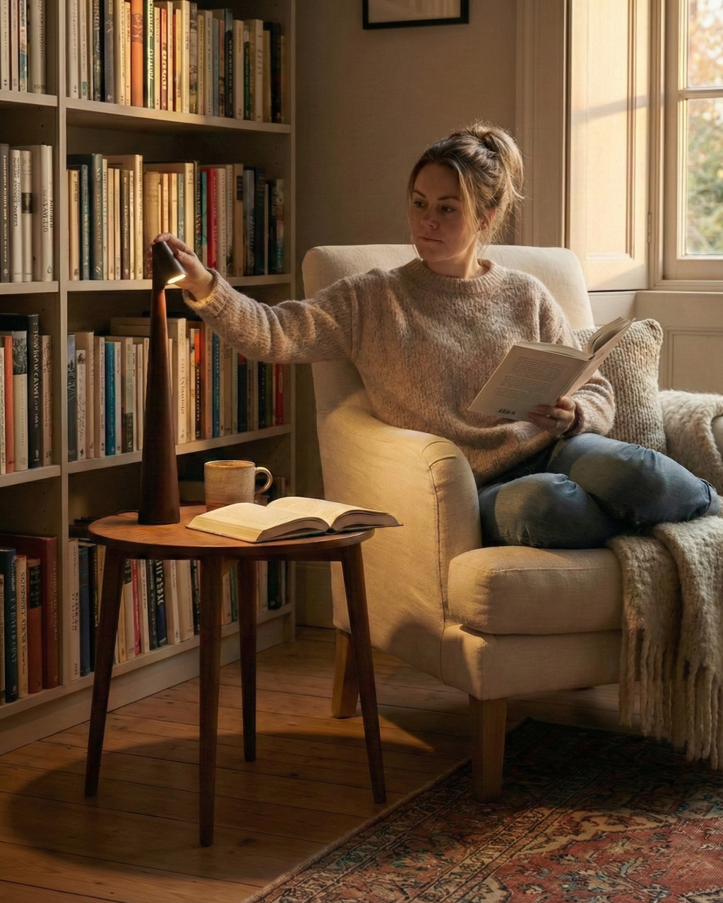 NORA — Lampe de Table Sans Fil Rechargeable pour Chambre et Chevet