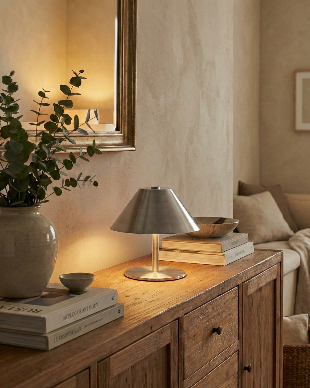VARMA — Lampe de Table Sans Fil Rechargeable pour Chambre et Chevet