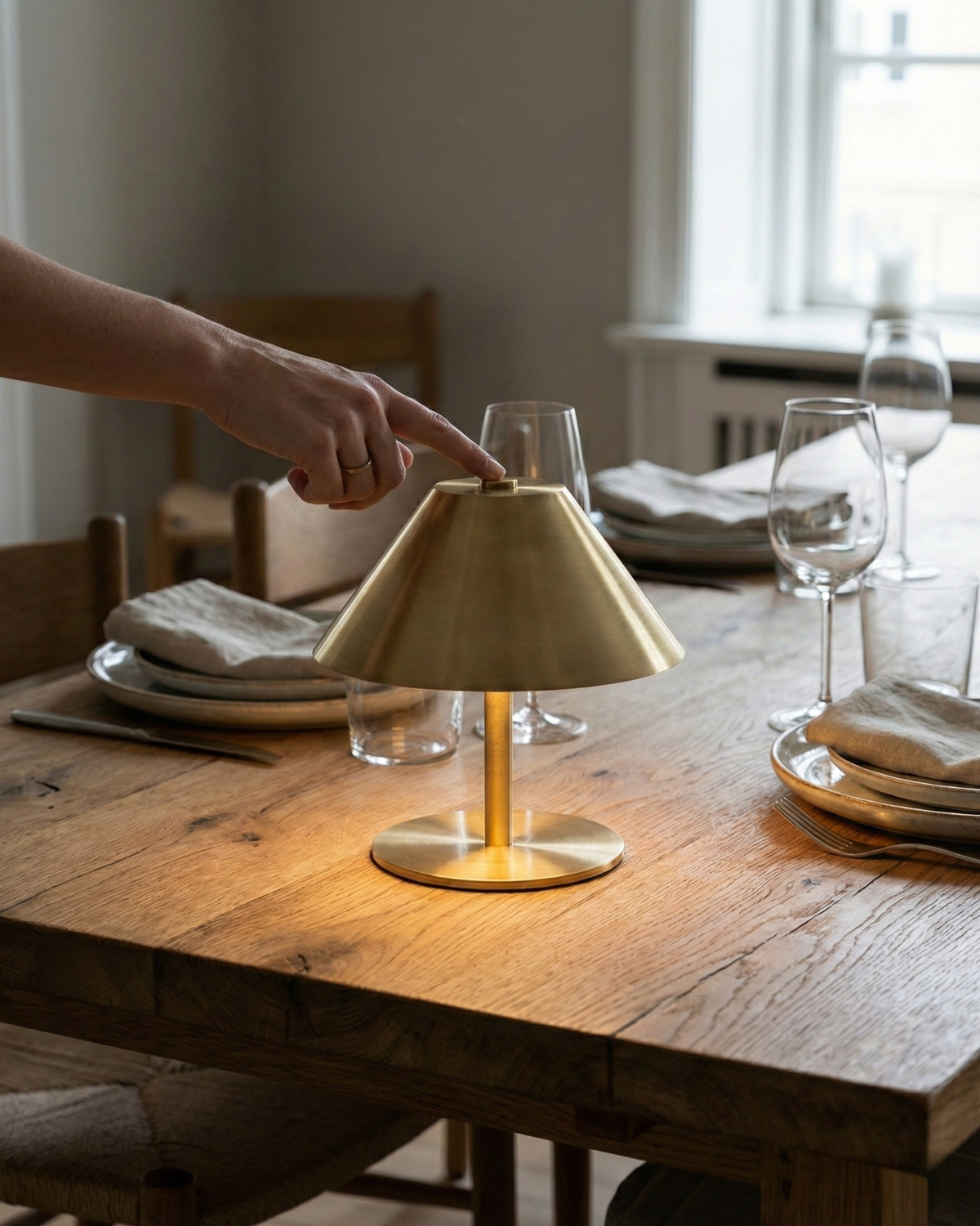 VARMA — Lampe de Table Sans Fil Rechargeable pour Chambre et Chevet