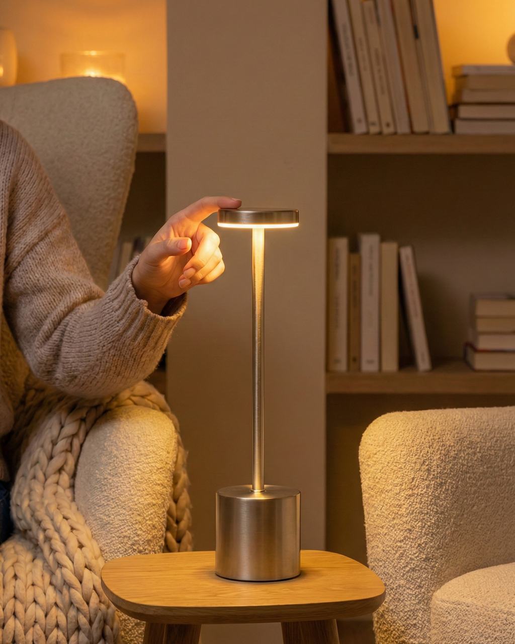 NOVA — Lampe de Table Sans Fil Rechargeable pour Chambre et Chevet
