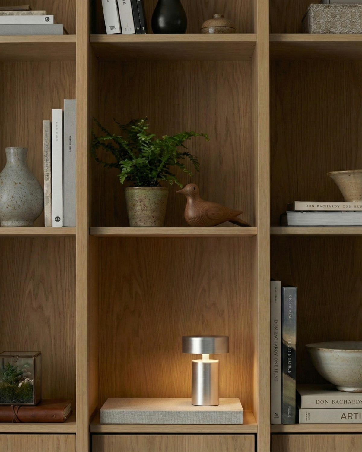 TOMI — Lampe de Chevet Sans Fil Rechargeable Tactile, Design Champignon LED
