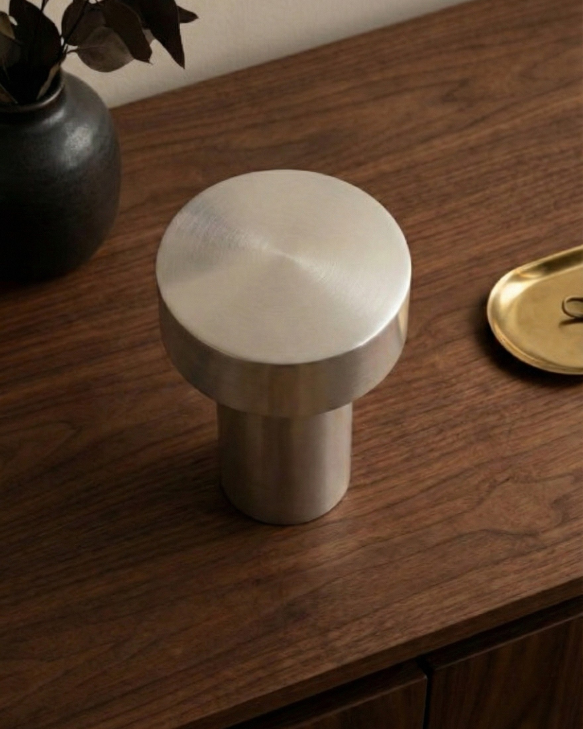 TOMI — Lampe de Chevet Sans Fil Rechargeable Tactile, Design Champignon LED