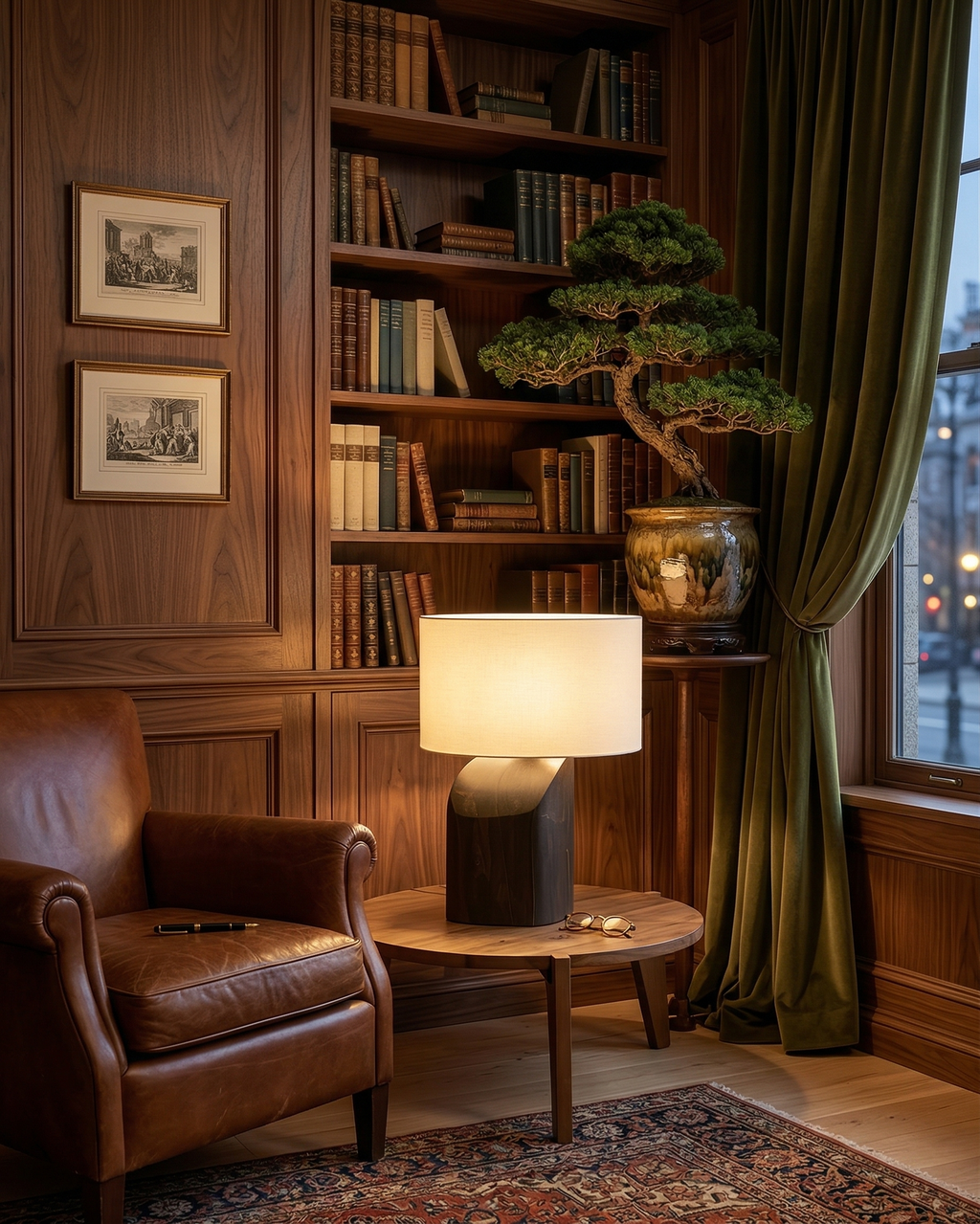 KALLE — Lampe de Table en Bois, Dimmable pour Salon et Bureau