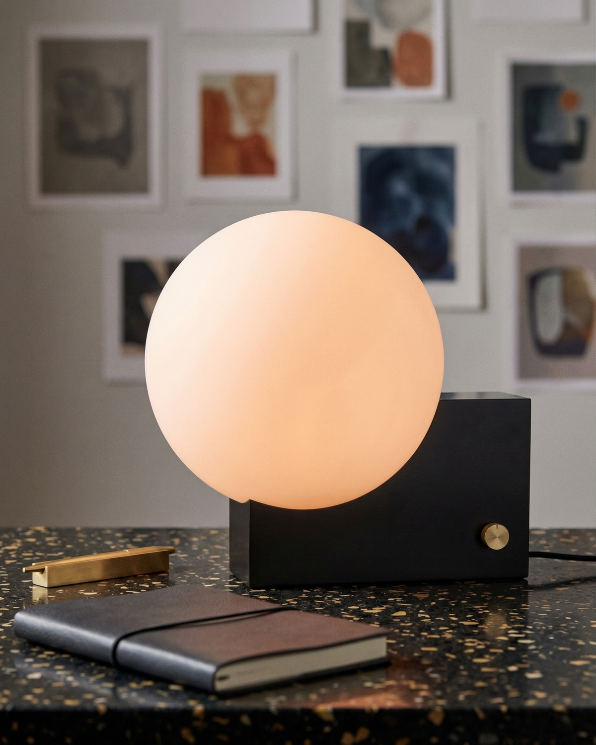TERO — Lampe de Table en Verre, Dimmable pour Salon et Bureau