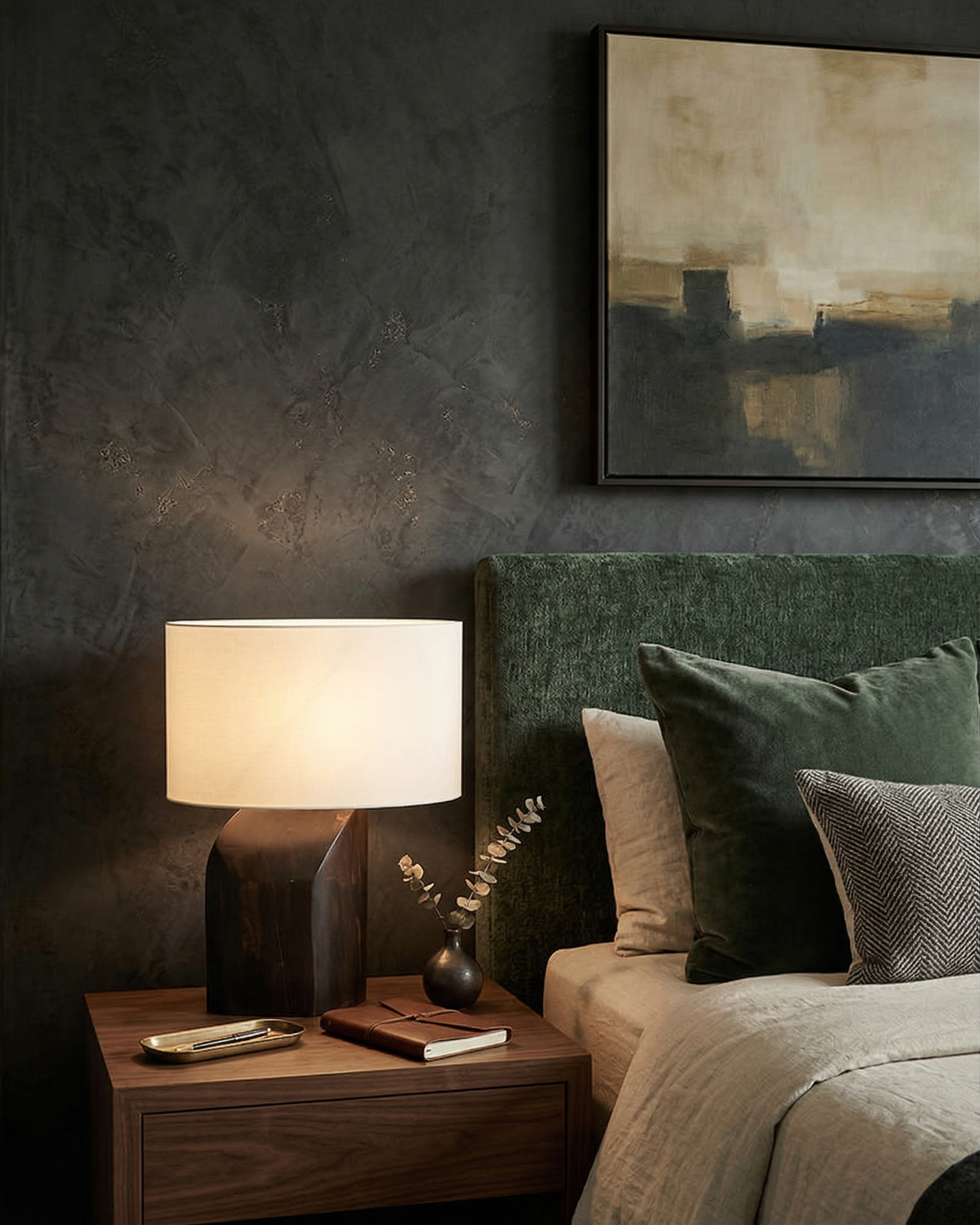KALLE — Lampe de Table en Bois, Dimmable pour Salon et Bureau