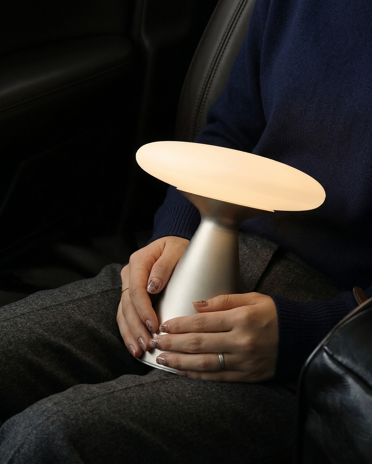 PRISM — Lampe de Table en Verre, Tactile pour Salon et Bureau