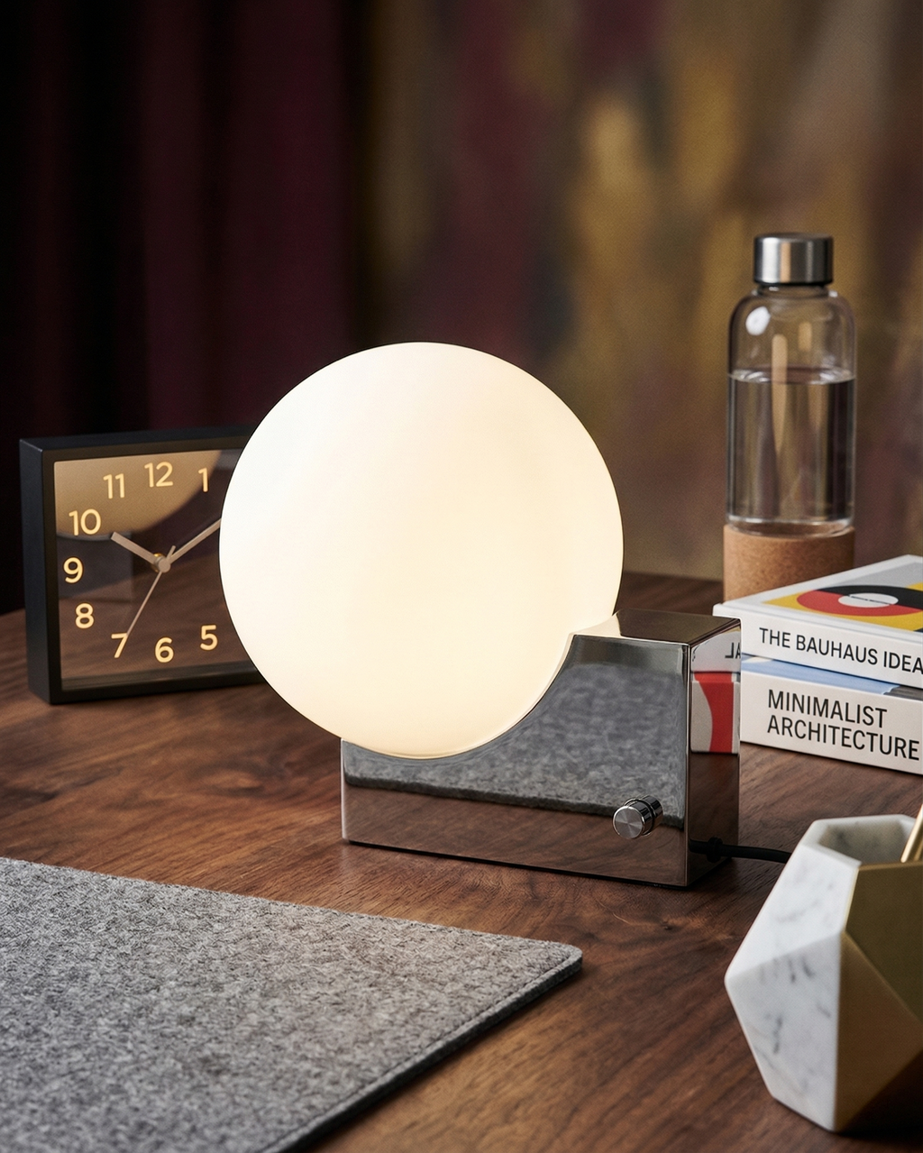 TERO — Lampe de Table en Verre, Dimmable pour Salon et Bureau
