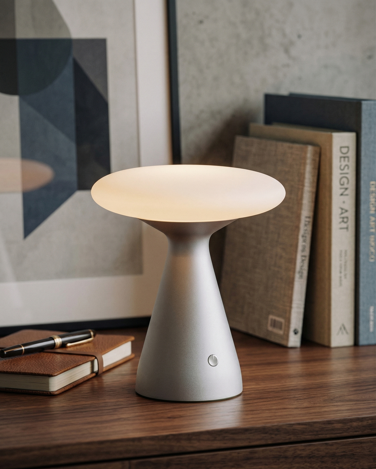 PRISM — Lampe de Table en Verre, Tactile pour Salon et Bureau