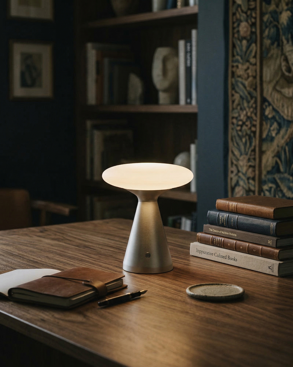 PRISM — Lampe de Table en Verre, Tactile pour Salon et Bureau