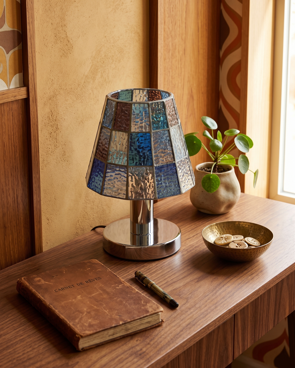 KALI — Lampe de Table en Verre, Dimmable pour Salon
