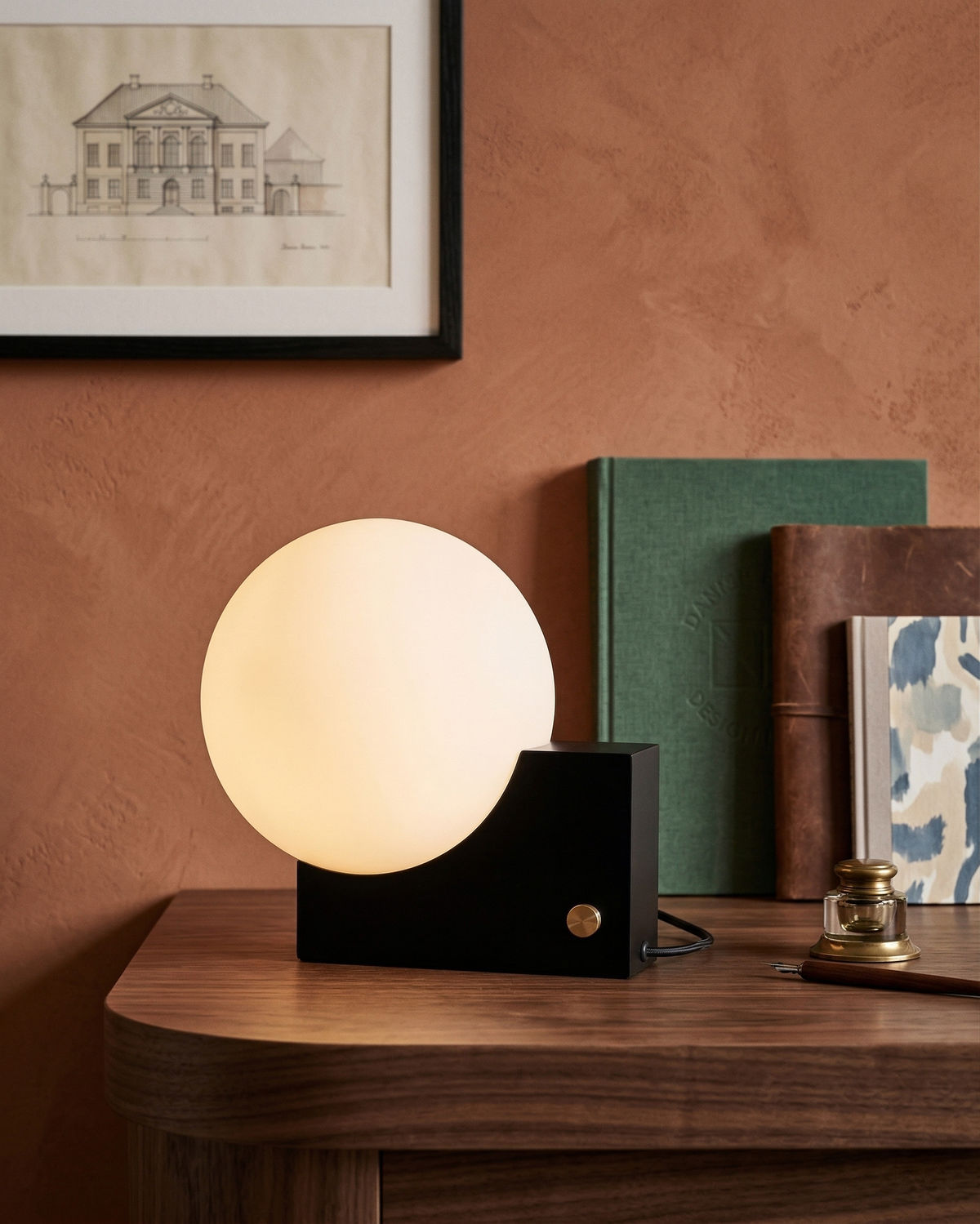 TERO — Lampe de Table en Verre, Dimmable pour Salon et Bureau