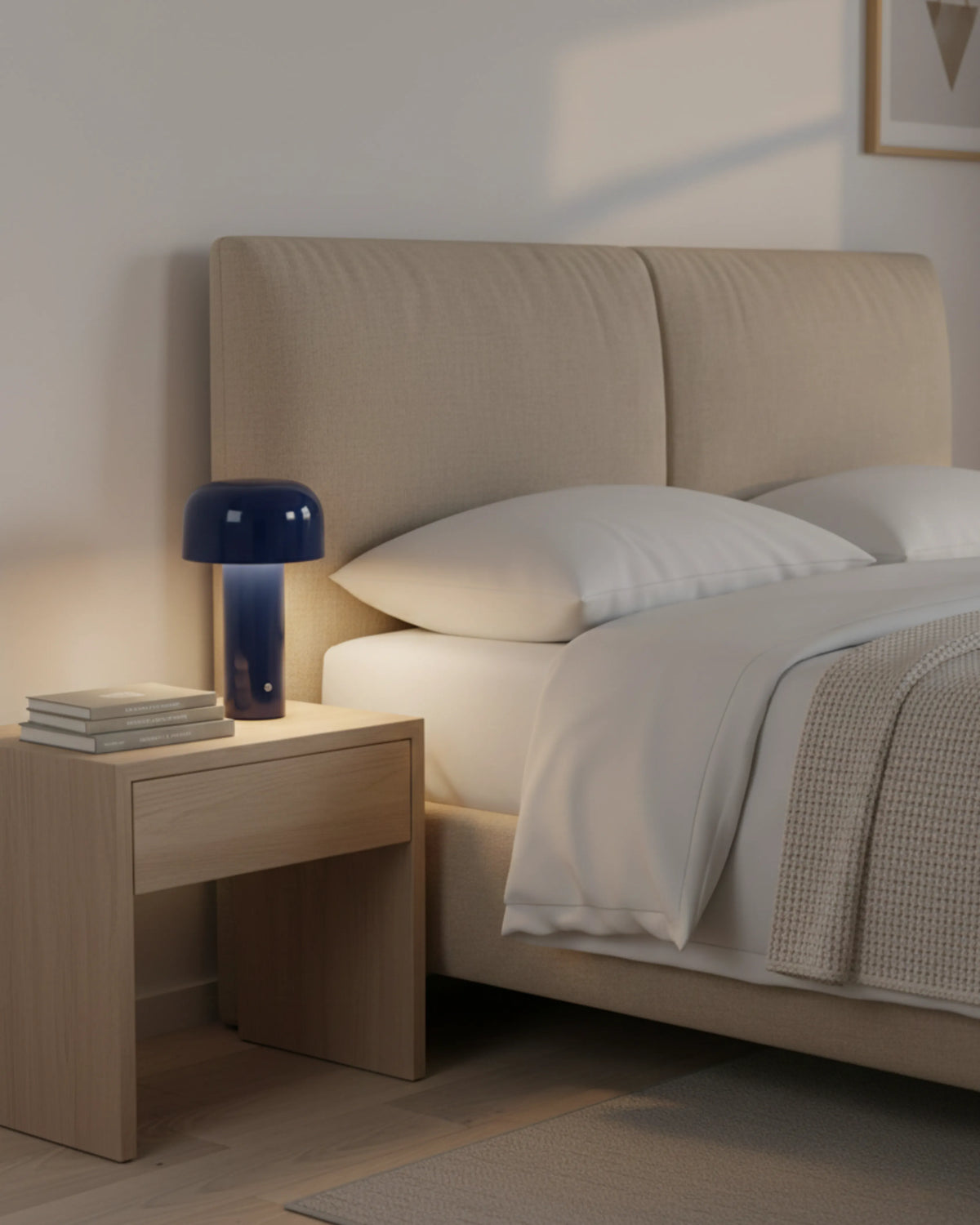 LAKO — Lampe de Chevet Sans Fil Rechargeable LED, Tactile et Dimmable