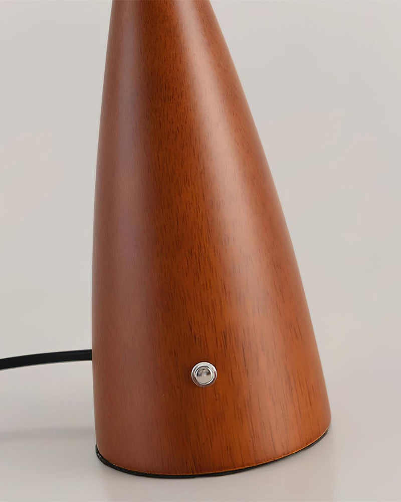 NALU — Lampe de Table en Laiton et Bois pour Salon et Bureau