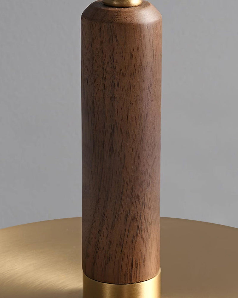 TOCRIS — Lampe de Table en Laiton et Bois pour Salon et Bureau