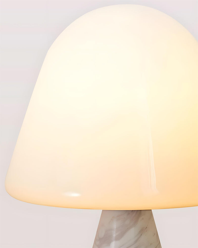 NOKA — Lampe de Table en Marbre et Verre, Dimmable pour Salon et Bureau