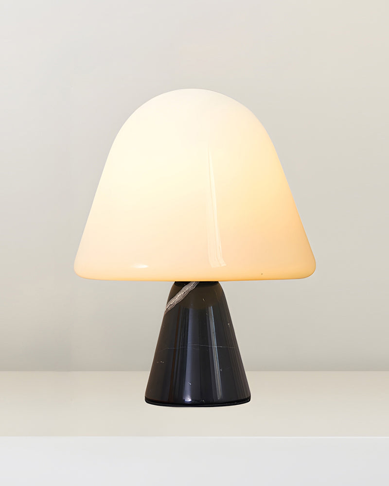 NOKA — Lampe de Table en Marbre et Verre, Dimmable pour Salon et Bureau