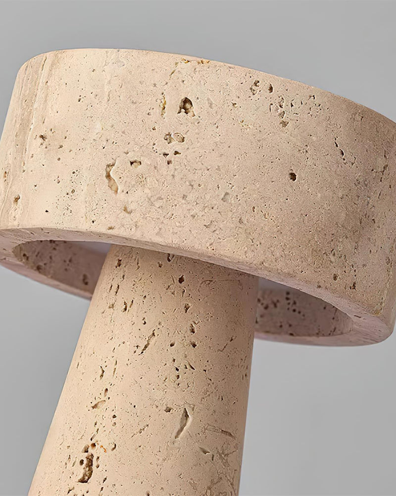 BELLO — Lampe de Table en Travertin pour Salon et Bureau