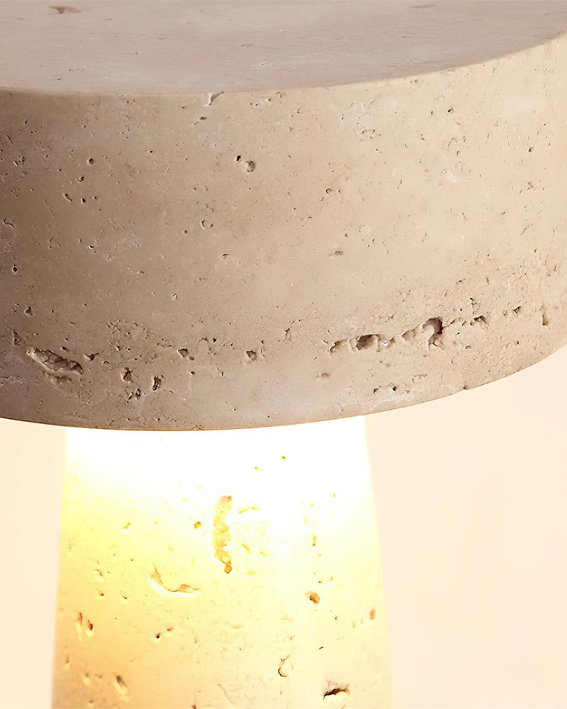 BELLO — Lampe de Table en Travertin pour Salon et Bureau