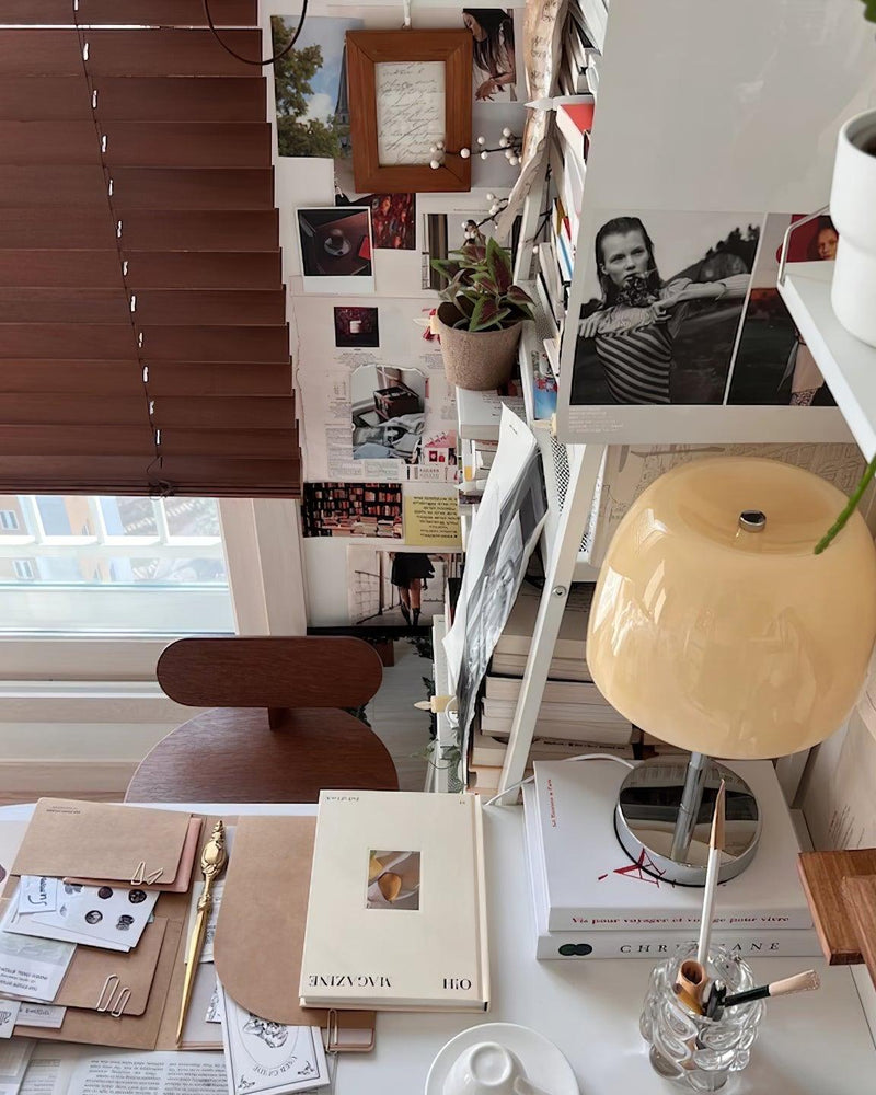 RANGU — Lampe de Table en Verre pour Salon et Bureau