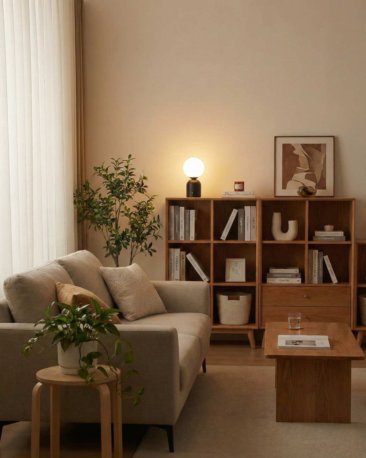 LUMI — Lampe de Table Sans Fil Rechargeable pour Chambre et Chevet