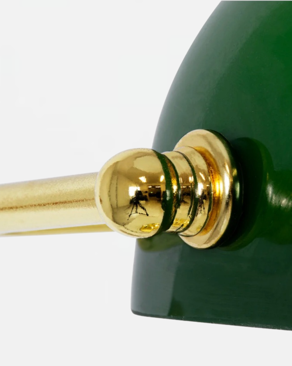 ANTIK — Lampe de Table en Laiton et Verre pour Salon et Bureau