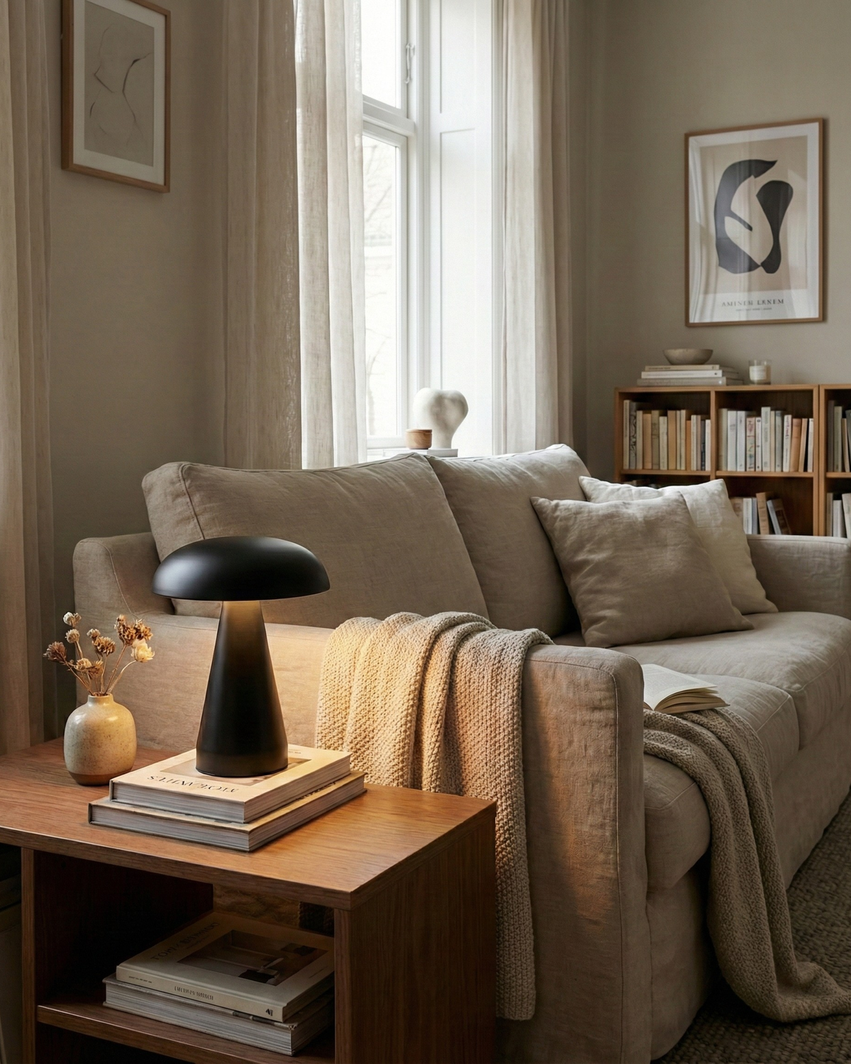 KEMI — Lampe de Table Sans Fil Rechargeable pour Chambre et Chevet