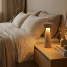BELLO — Lampe de Table en Travertin pour Salon et Bureau