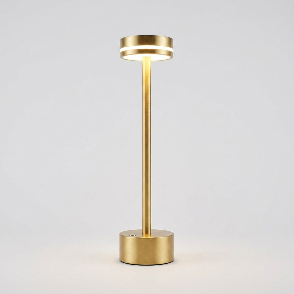 Petite lampe de chevet sans fil LYSA coloris doré