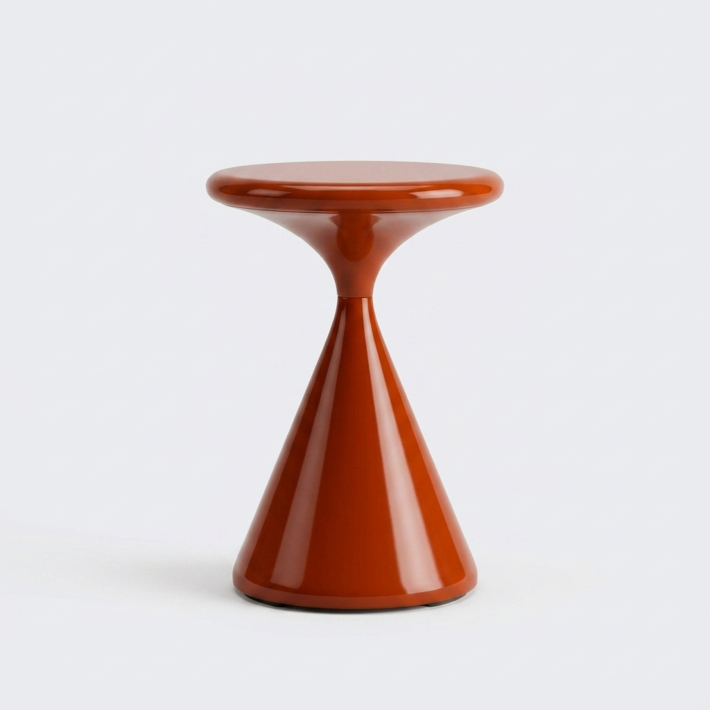 Lampe de table sans fil KONI coloris orange sanguine