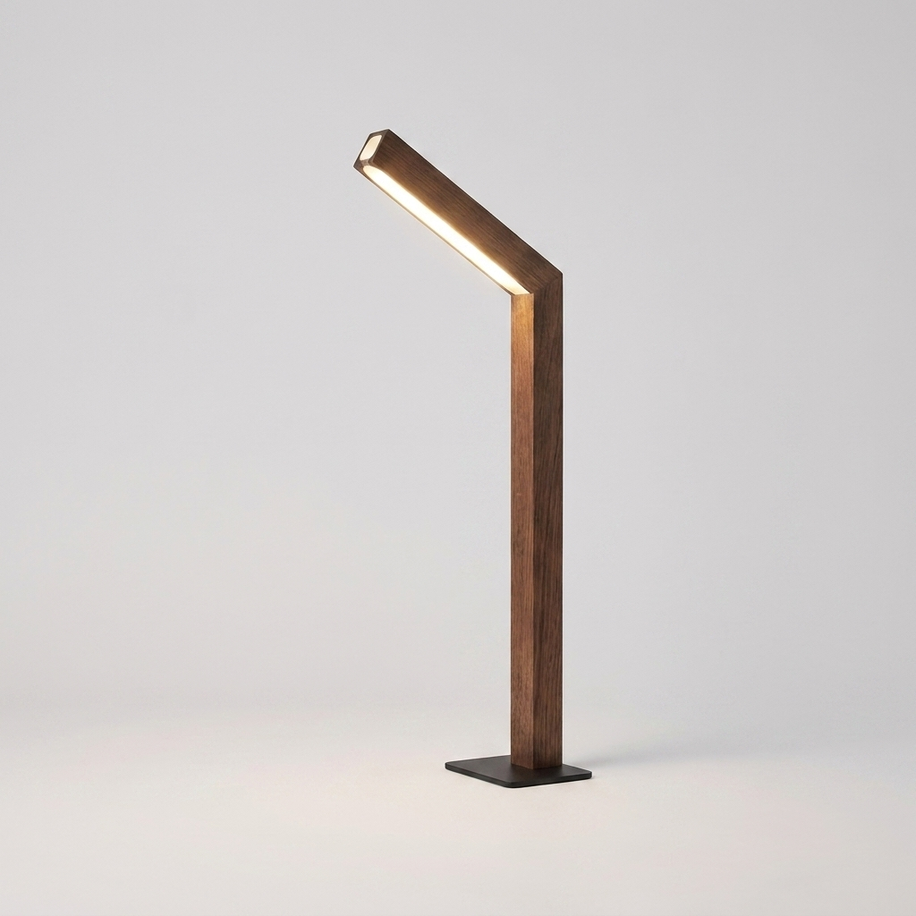 Lampe de chevet en bois WOODI bois foncé