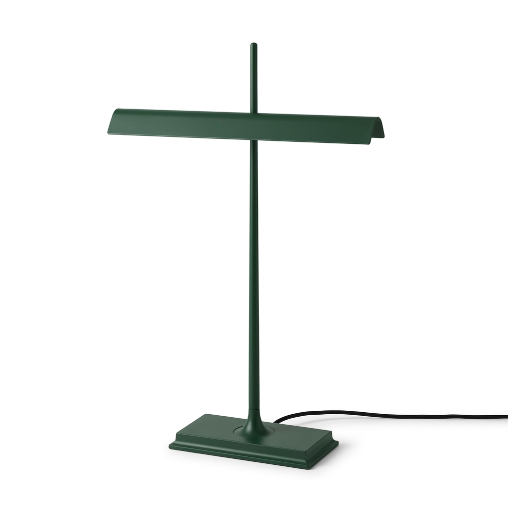 Lampe de bureau MONA vert forêt — packshot studio