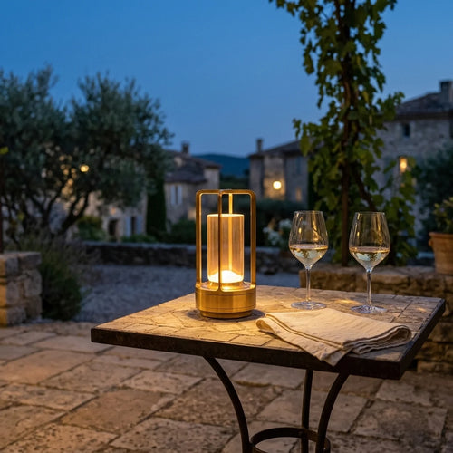 Lampe de table sans fil rechargeable filament Edison | Laiton doré