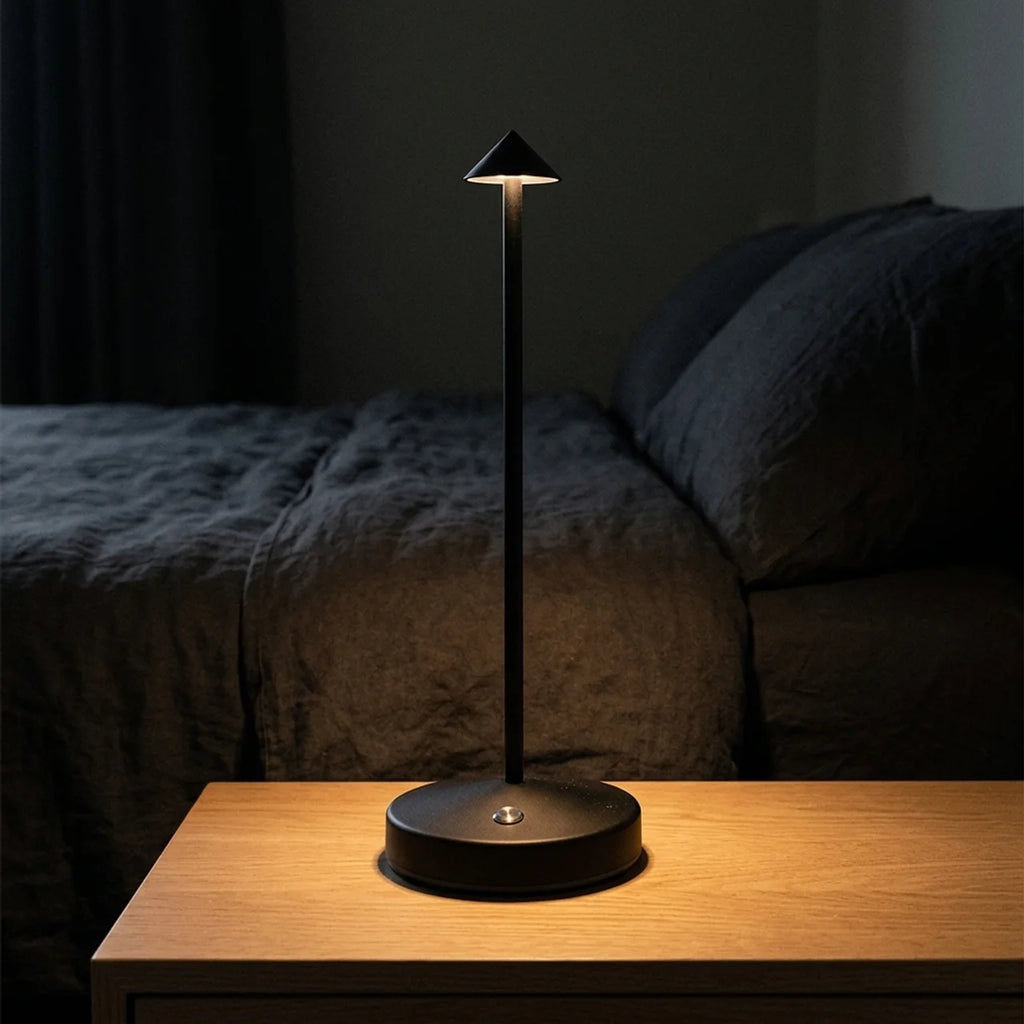 Lampe a poser sans fil Noir Mat