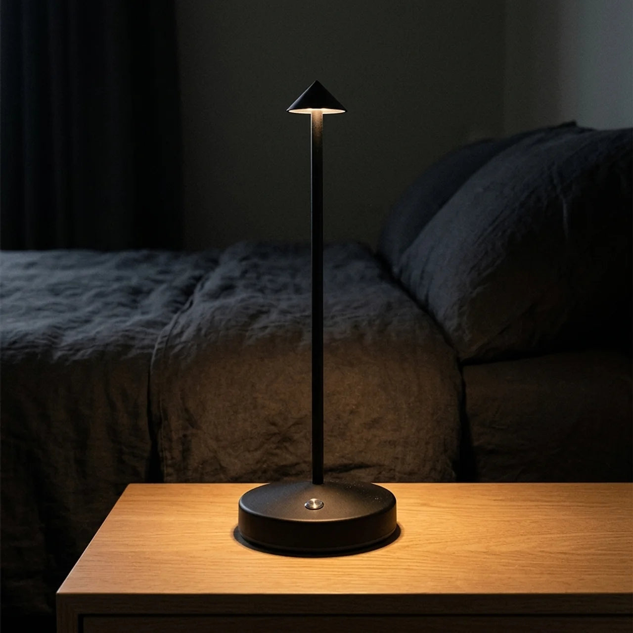 Lampe a poser sans fil Noir Mat