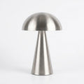 Lampe Champignon LED – Argent| Lampe de Table Design Minimaliste
