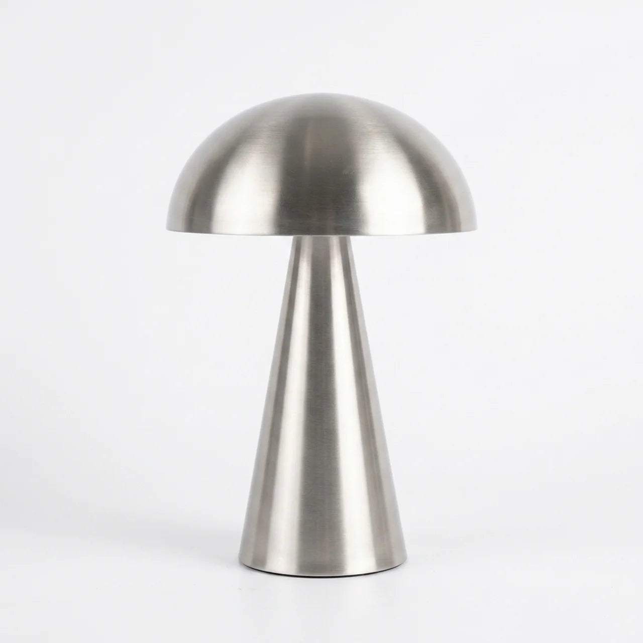 Lampe Champignon LED – Argent| Lampe de Table Design Minimaliste