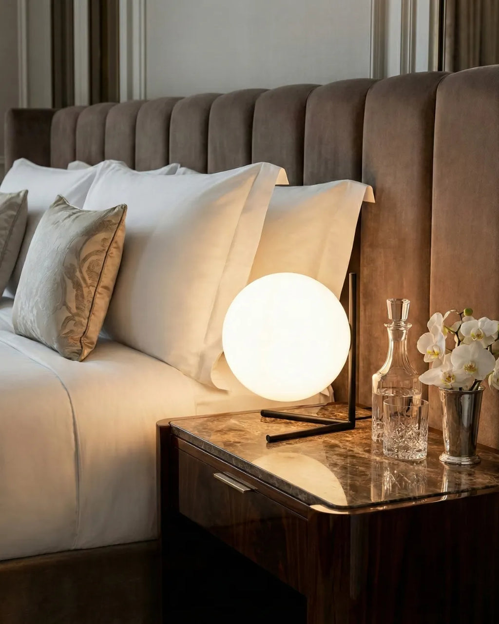KAEN — Lampe de Table en Verre pour Salon et Bureau