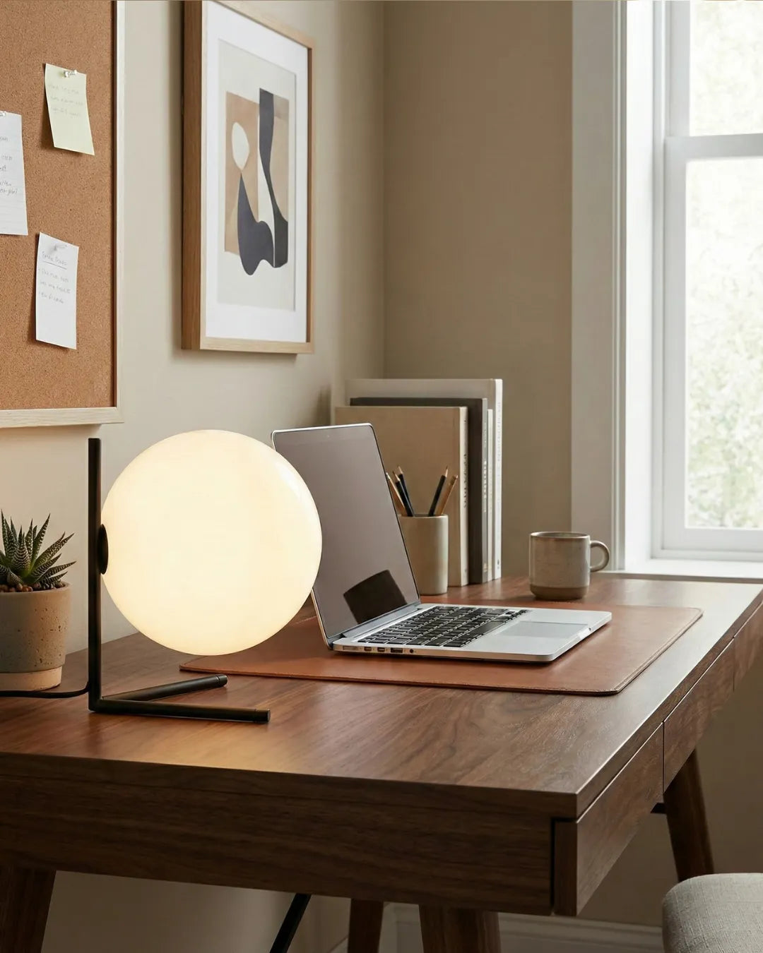 KAEN — Lampe de Table en Verre pour Salon et Bureau