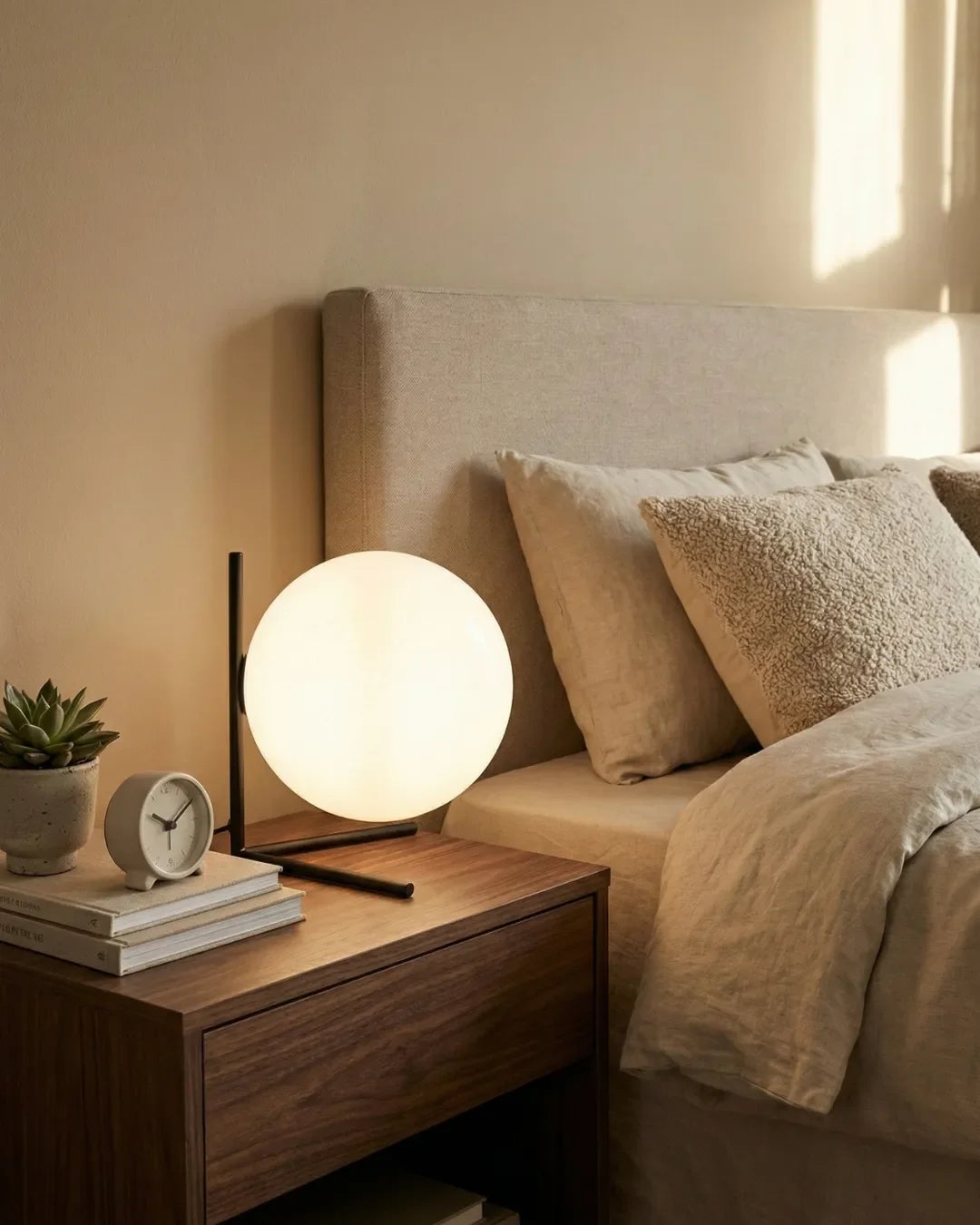 KAEN — Lampe de Table en Verre pour Salon et Bureau