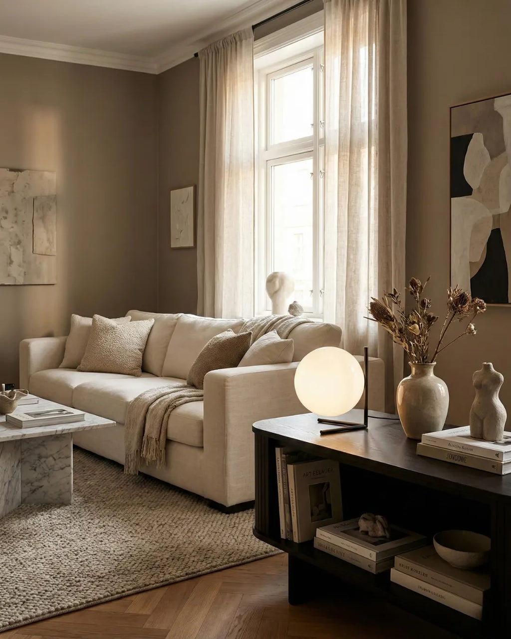 KAEN — Lampe de Table en Verre pour Salon et Bureau