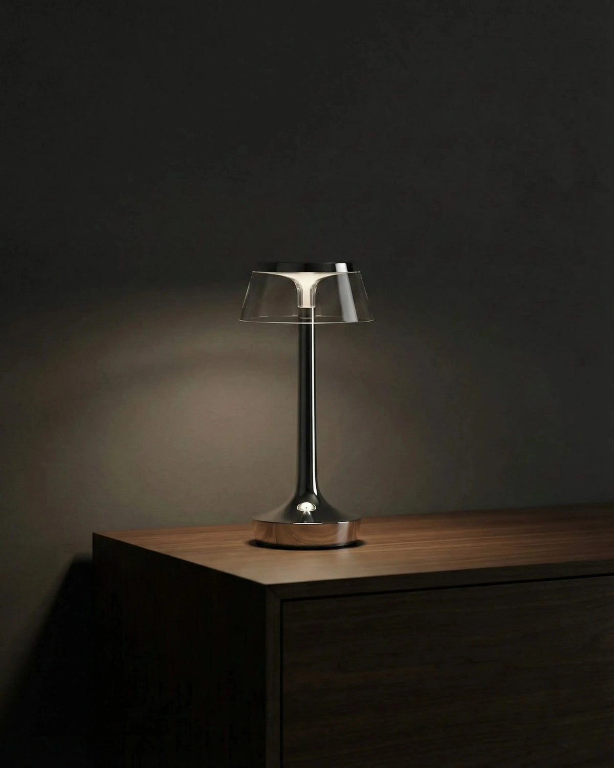 ORIN — Lampe de Table en Verre, Sans Fil Rechargeable pour Chambre et Chevet