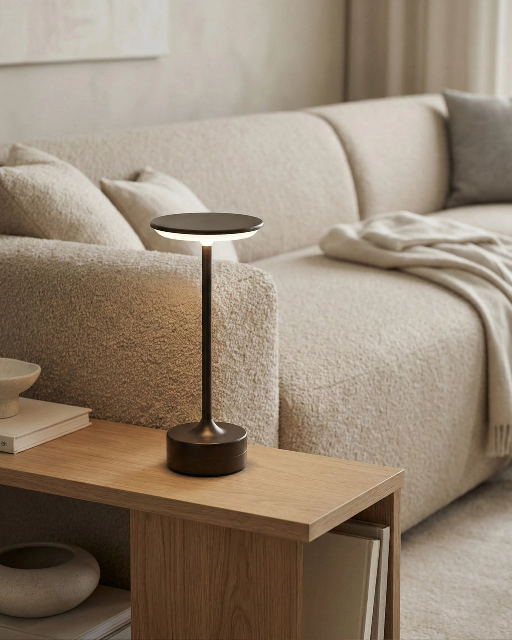LORA — Lampe de Table Sans Fil Rechargeable pour Chambre et Chevet