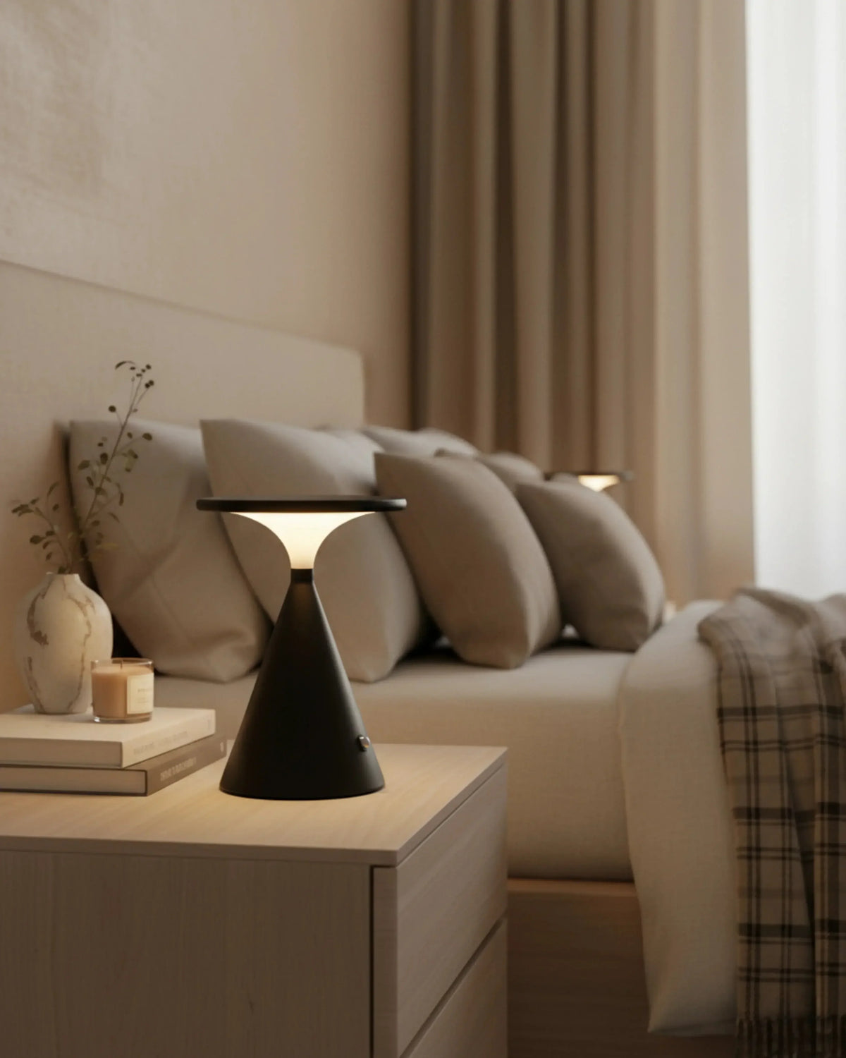 VEGA — Lampe de Table Sans Fil Rechargeable pour Chambre et Chevet