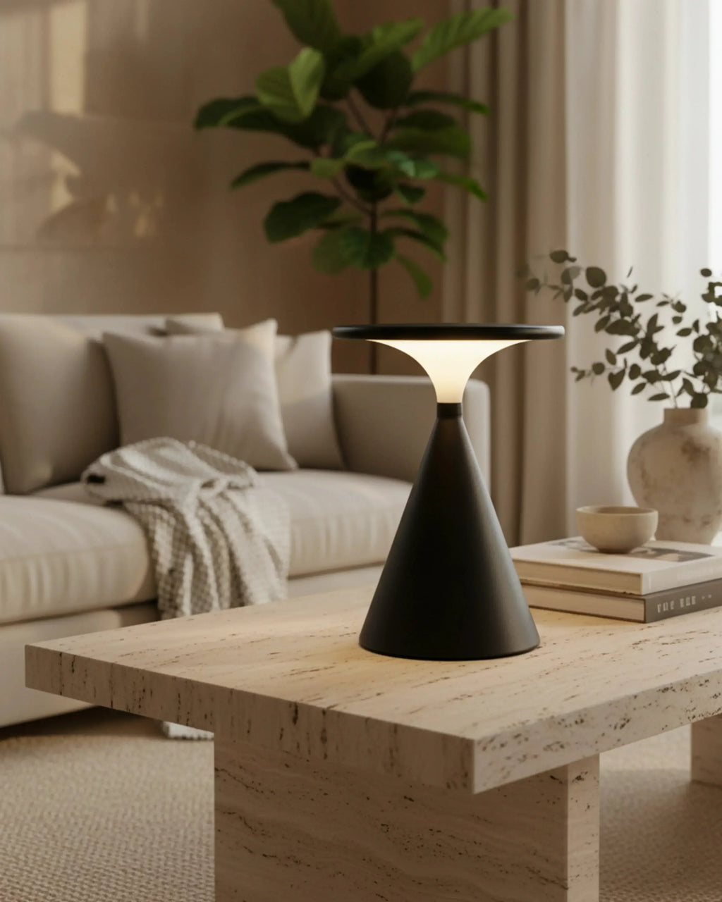 VEGA — Lampe de Table Sans Fil Rechargeable pour Chambre et Chevet