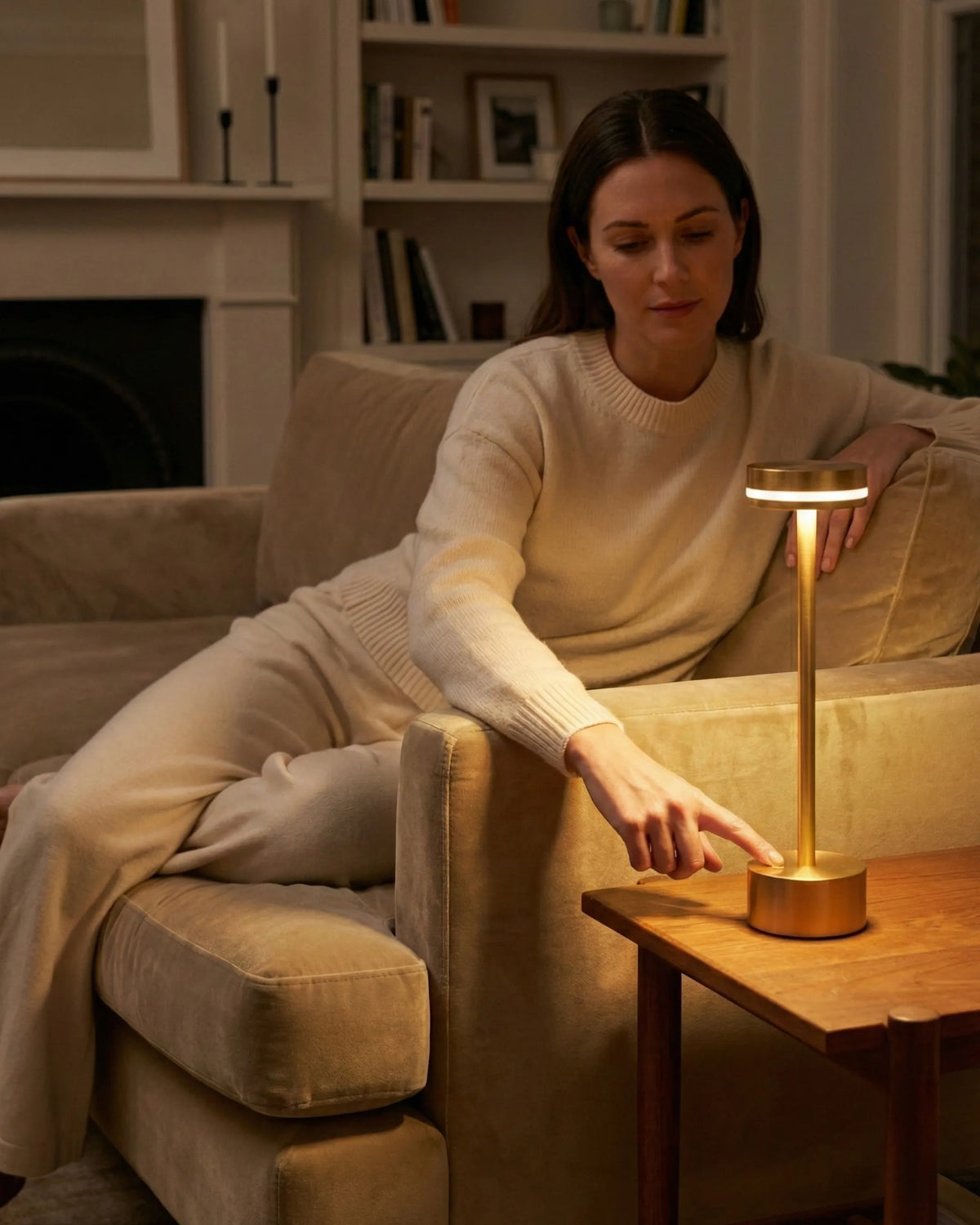 LYSA — Petite Lampe de Chevet Sans Fil Rechargeable LED