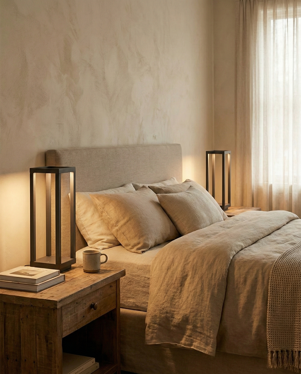 SORA — Lampe de Table Sans Fil Rechargeable pour Salon et Bureau