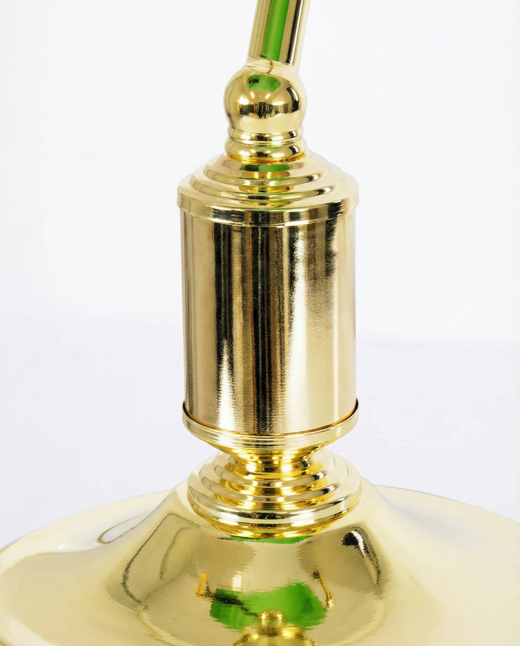 ANTIK — Lampe de Table en Laiton et Verre pour Salon et Bureau